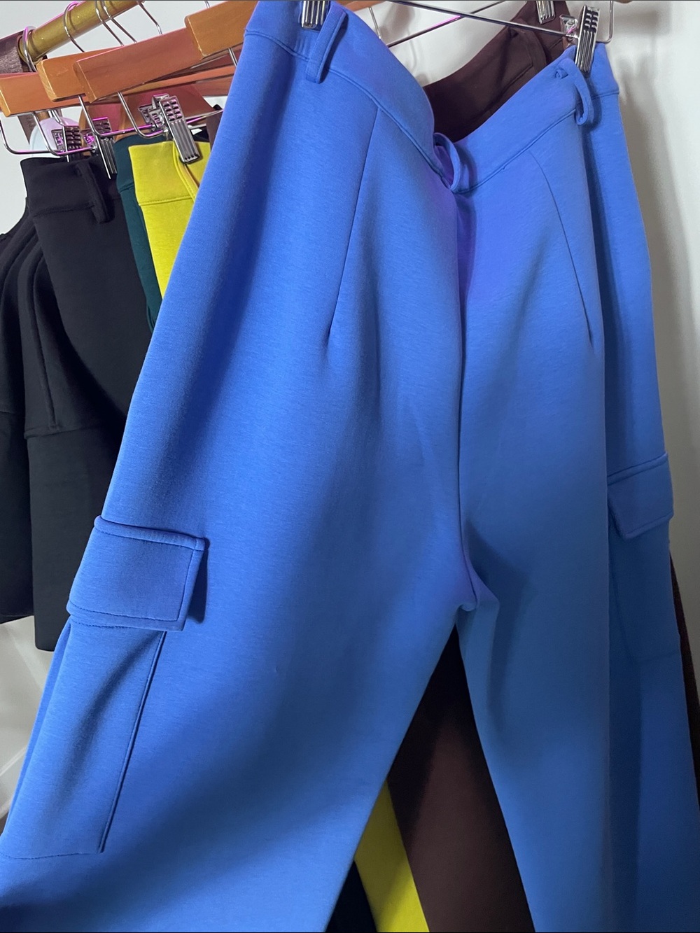 Gracia BlueCargo Pants - Sleek High-Rise Style #p36204 - Picture 7 of 7